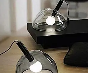 Простая стеклянная настольная лампа Murano