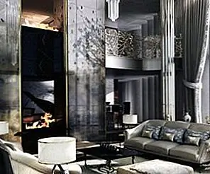 Идеи дизайна интерьера для гламурной гостиной