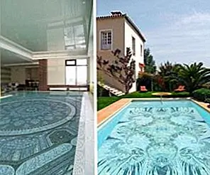 Дизайн бассейна с мозаичными стеклянными плитами от Glassdecor