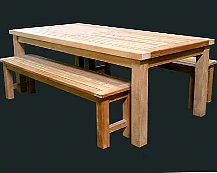 Столбцовый стол Хэмптон с 2 скамьями Hampton