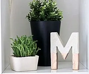 Сделать окрашенные бетонные письма