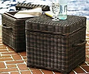 Torrey All-Weather Wicker Cube For Outdoor