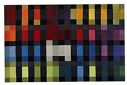 Этот яркий, радужный ковер будет идеальным в шикарном городском пространстве, окруженном яркими цветами и забавными аксессуарами. Человек, который покупает этот коврик, не воспринимает дизайн серьезно и как таковой, создаст увлекательную, яркую комнату с ним. От 299 $.