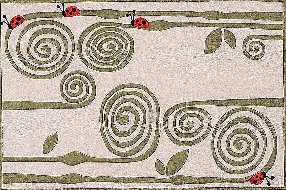 Lil Mo Whimsy Ladybird Rug для детей