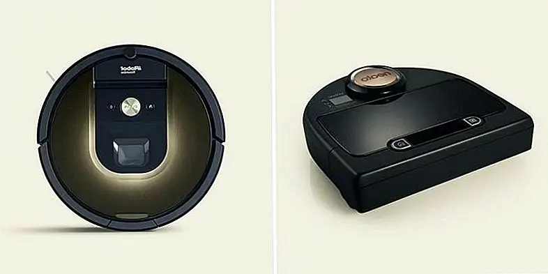 Neato BotVac Connected - это D-образный вакуум. Эта комбинация углов и кривых позволяет вакуумному роботу достигать дальнейших углов для тщательной очистки. Очищающая щетка (подробно следующая) расположена на прямой стороне вакуумного робота перед колесами. Roomba 980 - это круглый вакуум, с чистящей щеткой, расположенной между колесами. Этот круговой дизайн популярен среди пылесосов роботов, так как он облегчает поворот и перемещение вакуума в более сложных пространствах, таких как много стен и мебели. Из-за расположения кисти между колесами колеса Roomba 980 иногда сами могут испачкаться и разбрызгивать грязь, потому что они соединяются с грязью на полу в то же самое время, что и сама кисть.