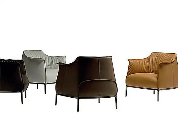 Арчибальдское кожаное кресло от Jean-Marie Massaud