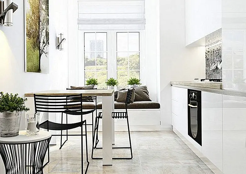 В минималистской обстановке, подобной этой, другие типы обеденных стульев заставили бы пространство чувствовать себя переполненным и крошечным. Тонкие рамы и общий гладкий дизайн позволяют этому маленькому обеденному уголку оставаться воздушным.