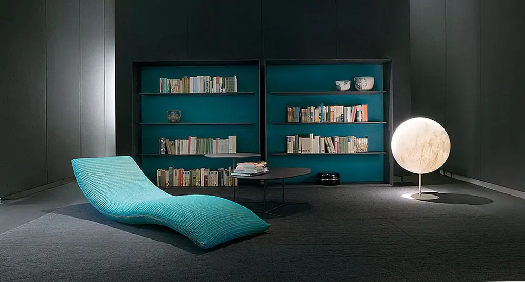 Многие современные шезлонги впечатляют своими минималистскими и жидкими дизайнами, а Lineadue - прекрасный пример. Он имеет регулируемую спинку и лакированную стальную конструкцию с эластичными ремнями и пластиковыми распорками. Набивка выполнена из стрессоустойчивого холодного впрыскиваемого полиуретана.