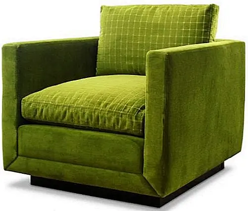 Простой и случайный зеленый цвет Blakeley Chair