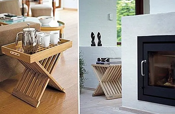 Табуретка из тикового дерева