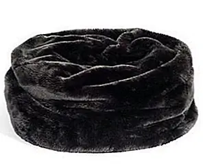 Тува Faux меховая меховая сумка - древесный уголь