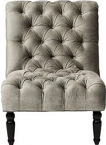 Стул можно приобрести по цене 799,00 долларов США, и он производится только по специальному заказу. Он имеет деревянную раму с открытыми ножками и деревянную отделку на водной основе. Пружины для сиденья имеют 95% переработанных металлических компонентов. Отделка гвоздя - классическая деталь, которая отлично сочетается с элегантным дизайном и стильными деревянными ногами. Габаритные размеры стула 27w 38d 34h, и он имеет различные цвета.