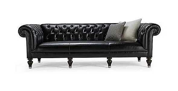 Элегантный кожаный диван Chester 100 '