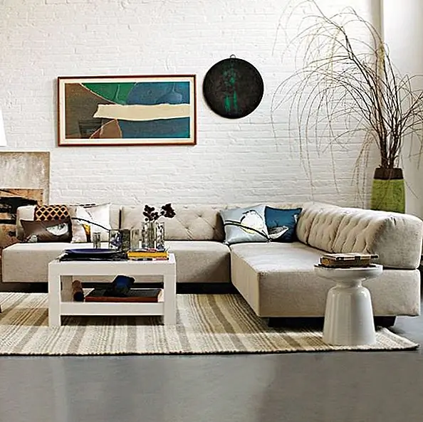 Туфтовый модульный диван