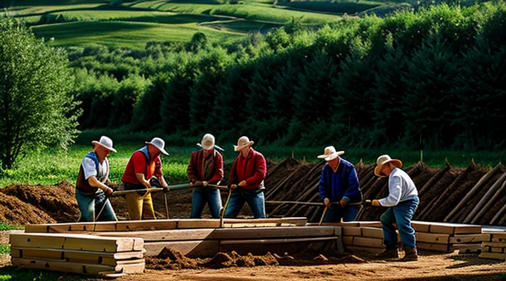 Они делают погреб, в котором овощи хранятся до следующего урожая.
