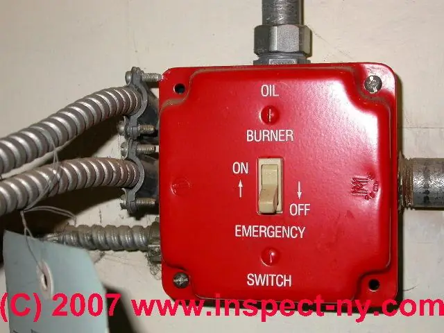 Аварийный выключатель отопления для большей безопасности