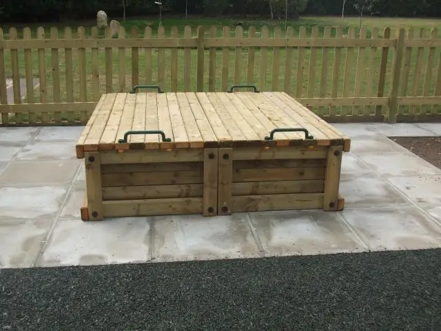 Песочница с крышей