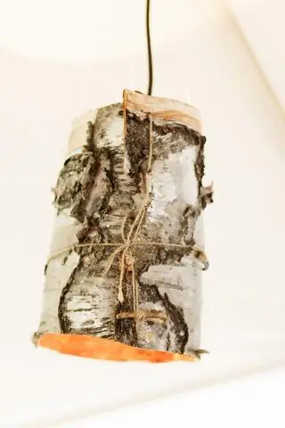 Деревянный абажур