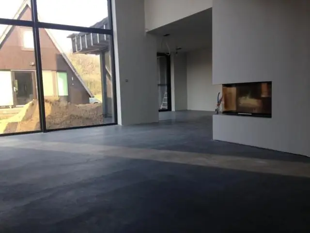 Бетонный пол с драпировкой